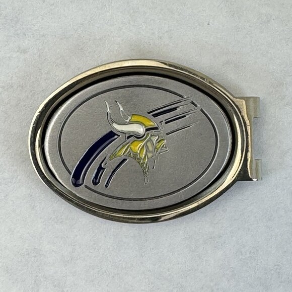NFL Minnesota Vikings Pewter Money Clip By Great American Products 2" NEW - Picture 1 of 7